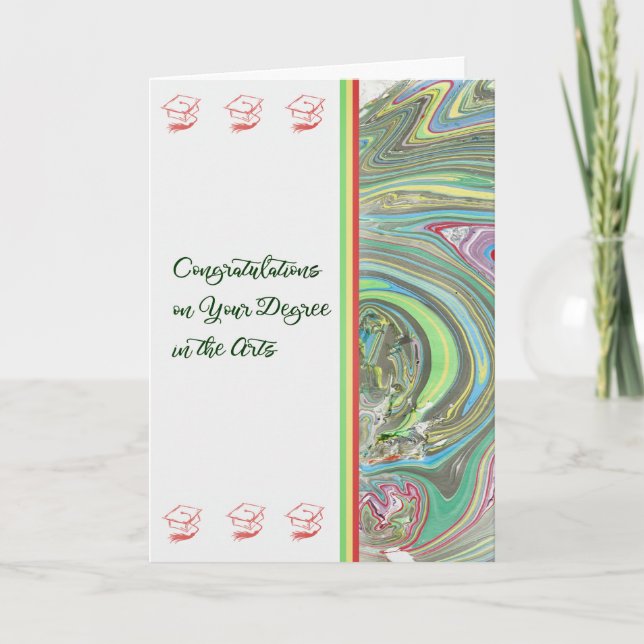 Herzlichen Glückwunsch Card Grad in der Kunst Karte (Vorderseite)
