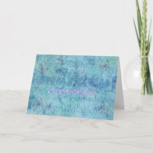 Herzlichen Glückwunsch Card Schmetterlinge Karte