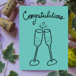Herzlichen Glückwunsch Champagne Cheers Sketch Doo Postkarte<br><div class="desc">Sweet zeichn von zwei Blasen, um jemanden zu ihrer Hochzeit oder Verlobung gratulieren! Klicken Sie auf "Personalisieren" oben, um den Insidertext zu bearbeiten, um Ihre Bedürfnisse Anzug. Klicken Sie anschließend auf "Bearbeiten mit dem Designwerkzeug", um die Schriftart, Farben und Einstellungen anzupassen. Sie können auch die Hintergrundfarbe ändern oder meinen Shop...</div>