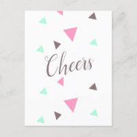 Herzlichen Glückwunsch Cheduate Confetti Postcard