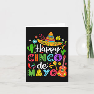 Herzlichen Glückwunsch Cinco de Mayo mit Sombrero  Karte