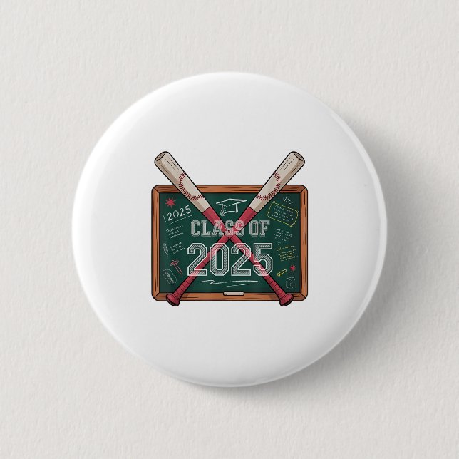 Herzlichen Glückwunsch Cl von 2025 Baseball Abschl Button (Vorderseite)