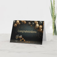 Herzlichen Glückwunsch Classic Elegant Balloon Cel