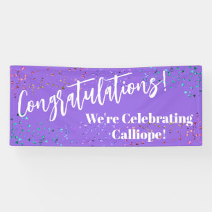 Herzlichen Glückwunsch Confetti Wir feiern Banner