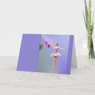 Herzlichen Glückwunsch, Dance Erwägung, Ballerina, Karte