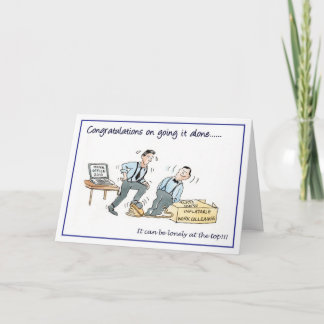 Herzlichen Glückwunsch, dass Sie alleine gehen... Karte