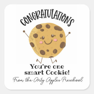 Herzlichen Glückwunsch, dass Sie ein intelligenter Quadratischer Aufkleber