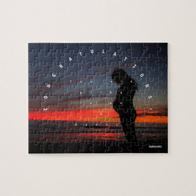 Herzlichen Glückwunsch, dass Sie Papa werden! Puzzle (Horizontal)