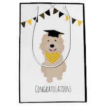 Herzlichen Glückwunsch Doodle Dog Graduation Cap