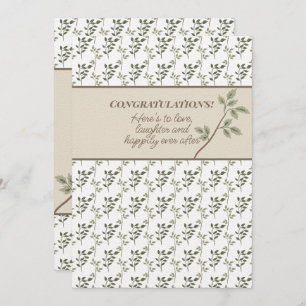 Herzlichen Glückwunsch Dusche oder Hochzeitsopfer Mitteilungskarte