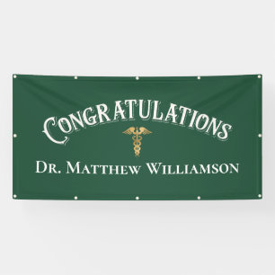 Herzlichen Glückwunsch Eleganter Doktor Medizinisc Banner
