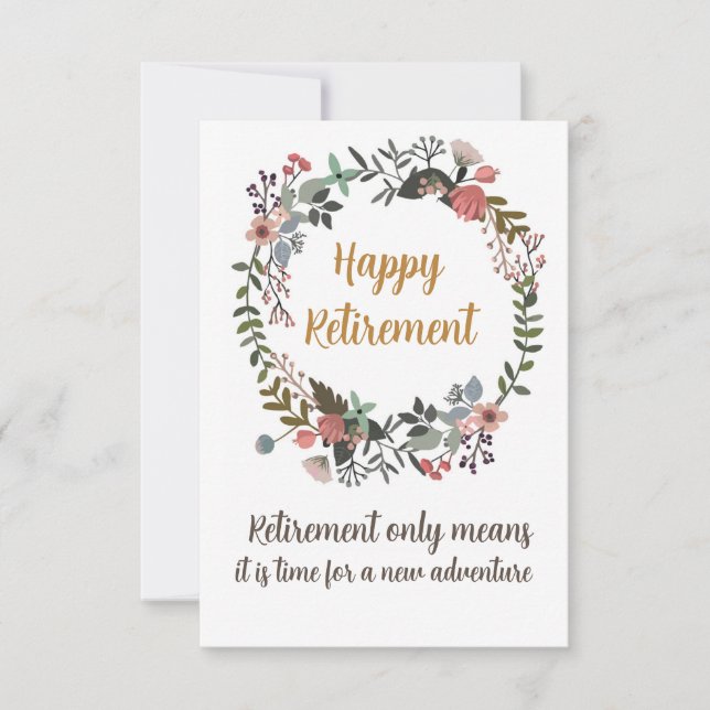 Herzlichen Glückwunsch für das Rente (Vorderseite)