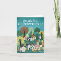 Herzlichen Glückwunsch Geburtstag süßes Dorf