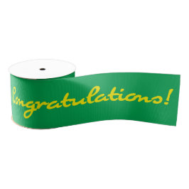 Herzlichen Glückwunsch Gelbes Lässiges Skript Ripsband