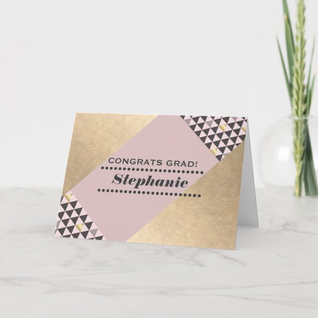 Herzlichen Glückwunsch Grad. Benutzerdefiniertes g Karte (Vorderseite)