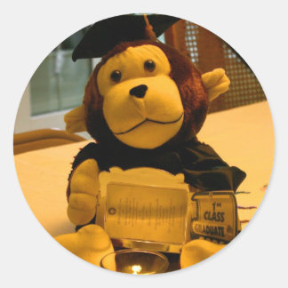 Herzlichen Glückwunsch, Grad! Runder Aufkleber