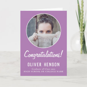 Herzlichen Glückwunsch Graduate 2 Foto Abschluss Karte