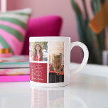 Herzlichen Glückwunsch Graduate | 6 Foto-GitterCol Kaffeetasse<br><div class="desc">Das sind tolle Geschenke! Stuff ein paar Goodies drinnen und mache jemandem den Tag! Fügen Sie Ihre Personalisierungswahl hinzu. Ändern Sie die Hintergrundfarbe nach Bedarf und fügen Sie Ihr Lieblings-Foto hinzu. Sie können es mit dem Namen des Absolventen, dem Namen der Schule, dem Jahr und einer benutzerdefinierten Nachricht anpassen. Alle...</div>