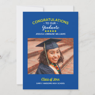 Herzlichen Glückwunsch Graduate Abschluss Custom F Ankündigung