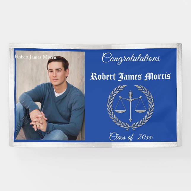 Herzlichen Glückwunsch Graduate Banner, Scales of  Banner (Horizontal)