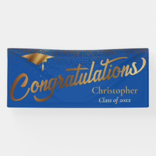 Herzlichen Glückwunsch Graduate, Class of Gold on  Banner
