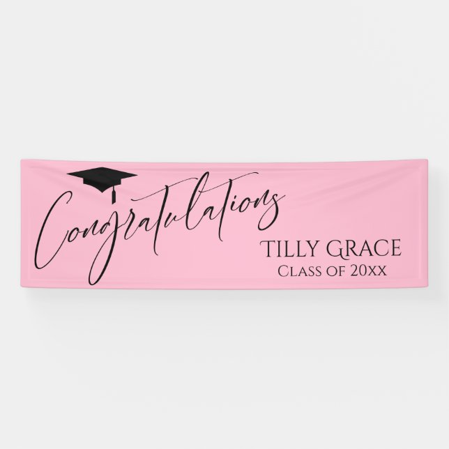 Herzlichen Glückwunsch Graduate Class of Light Pin Banner (Horizontal)