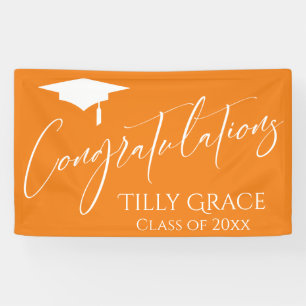 Herzlichen Glückwunsch Graduate Class Orange Banner