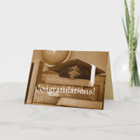 Herzlichen Glückwunsch Graduate Classic Books Card