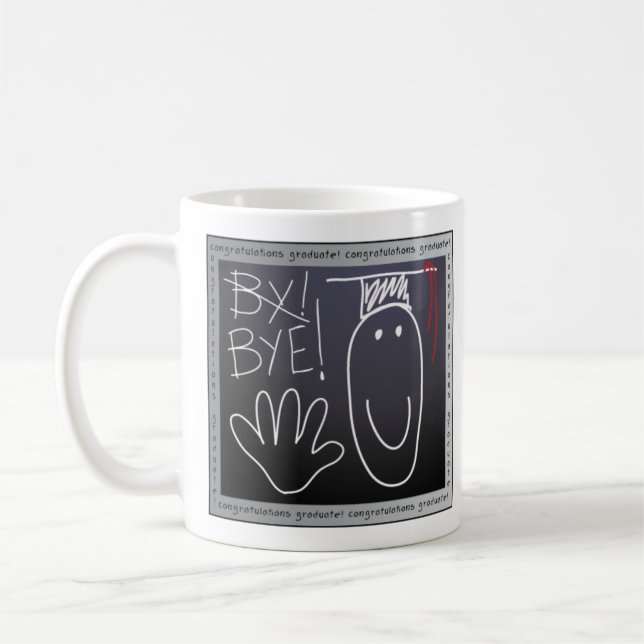 Herzlichen Glückwunsch Graduate Classic White Coff Kaffeetasse (Links)