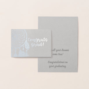 Herzlichen Glückwunsch Graduate Dreamcatcher Folienkarte