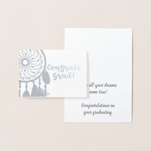 Herzlichen Glückwunsch Graduate | Dreamcatcher Folienkarte (Anzeige)