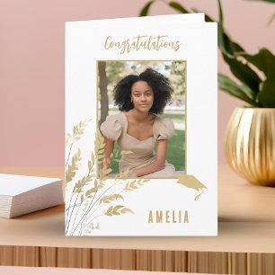 Herzlichen Glückwunsch Graduate Foliage Graduate F Karte