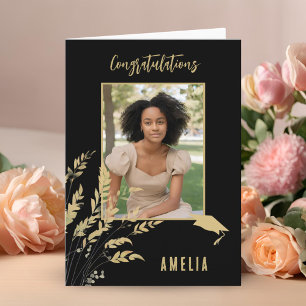 Herzlichen Glückwunsch Graduate Foliage Graduate F Karte