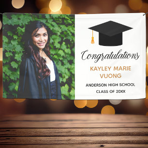 Herzlichen Glückwunsch Graduate Foto 2025 Party Banner