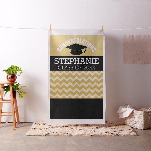 Herzlichen Glückwunsch Graduate Foto Hintergrund A Stoff (Beispiel)