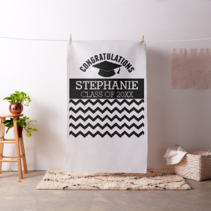 Herzlichen Glückwunsch Graduate Foto Hintergrund A Stoff