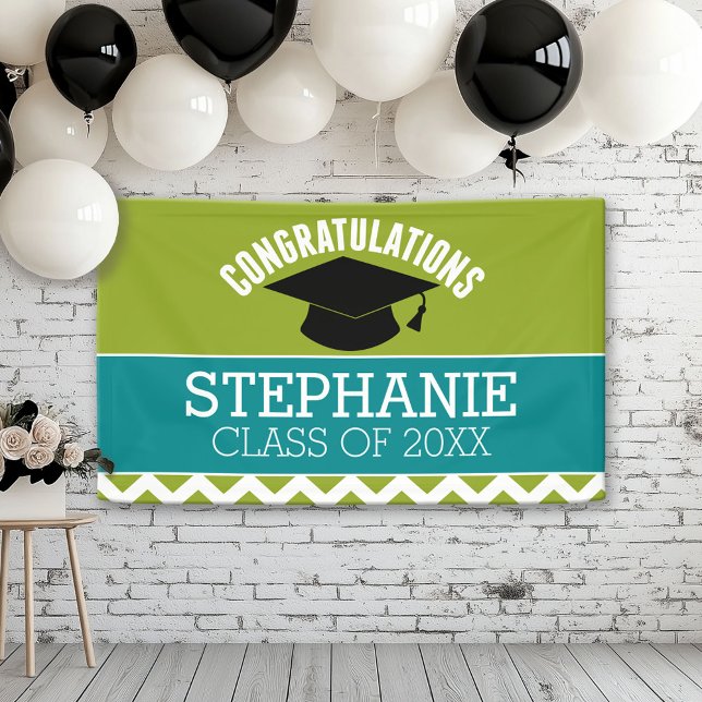 Herzlichen Glückwunsch Graduate - Graduierungspapi Banner (Custom Graduation Banner for a Grad Party or Open House)