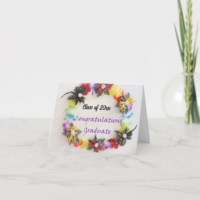 Herzlichen Glückwunsch Graduate - Money Lei Design Einladung (Vorderseite)