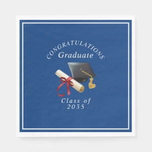 Herzlichen Glückwunsch Graduate Mortar Board Diplo Serviette