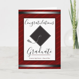 Herzlichen Glückwunsch Graduate Mortarboard und Sc Karte