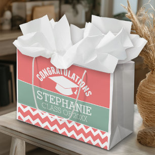 Herzlichen Glückwunsch Graduate - Personalisierter Große Geschenktüte