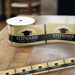 Herzlichen Glückwunsch Graduate - Personalisierter Satinband