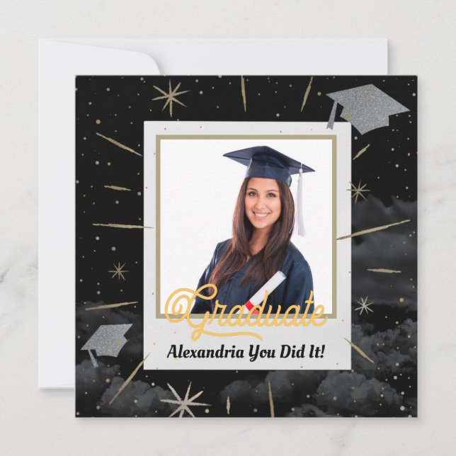 Herzlichen Glückwunsch Graduate Schließ Class of 2 Karte (Vorderseite)