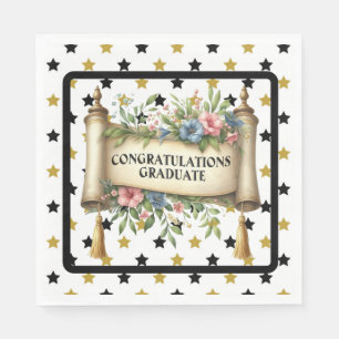 Herzlichen Glückwunsch Graduate Serviette
