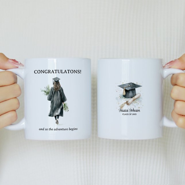 Herzlichen Glückwunsch Graduate So das Abenteuer b Kaffeetasse (Von Creator hochgeladen)