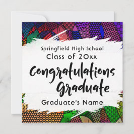 "Herzlichen Glückwunsch Graduate" Typografie Ankün Ankündigung