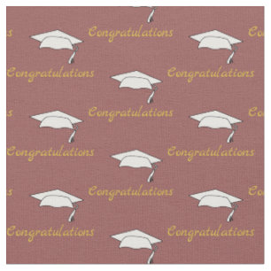 Herzlichen Glückwunsch Graduate's Cap Muster dunke Stoff