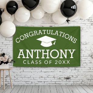 Herzlichen Glückwunsch Graduieren Virtual Abschlus Banner