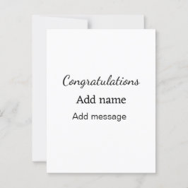 Herzlichen Glückwunsch hinzufügen Name Nachricht e Postkarte