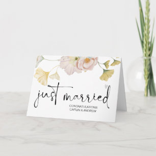 Herzlichen Glückwunsch Hochzeit Just Married Braut Karte